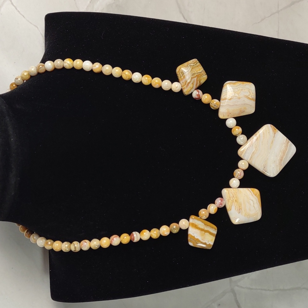 Jay King Banded Agate Necklace